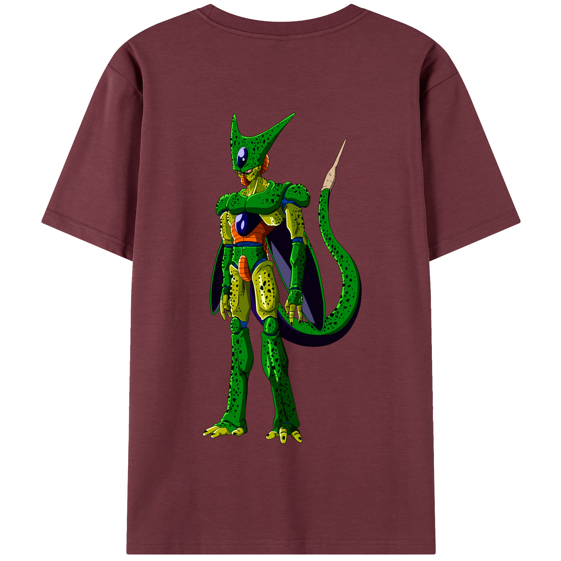 （画像用） ドラゴンボール セル DRAGON BALL Cell 綿100％半袖Tシャツ（背面プリント）
